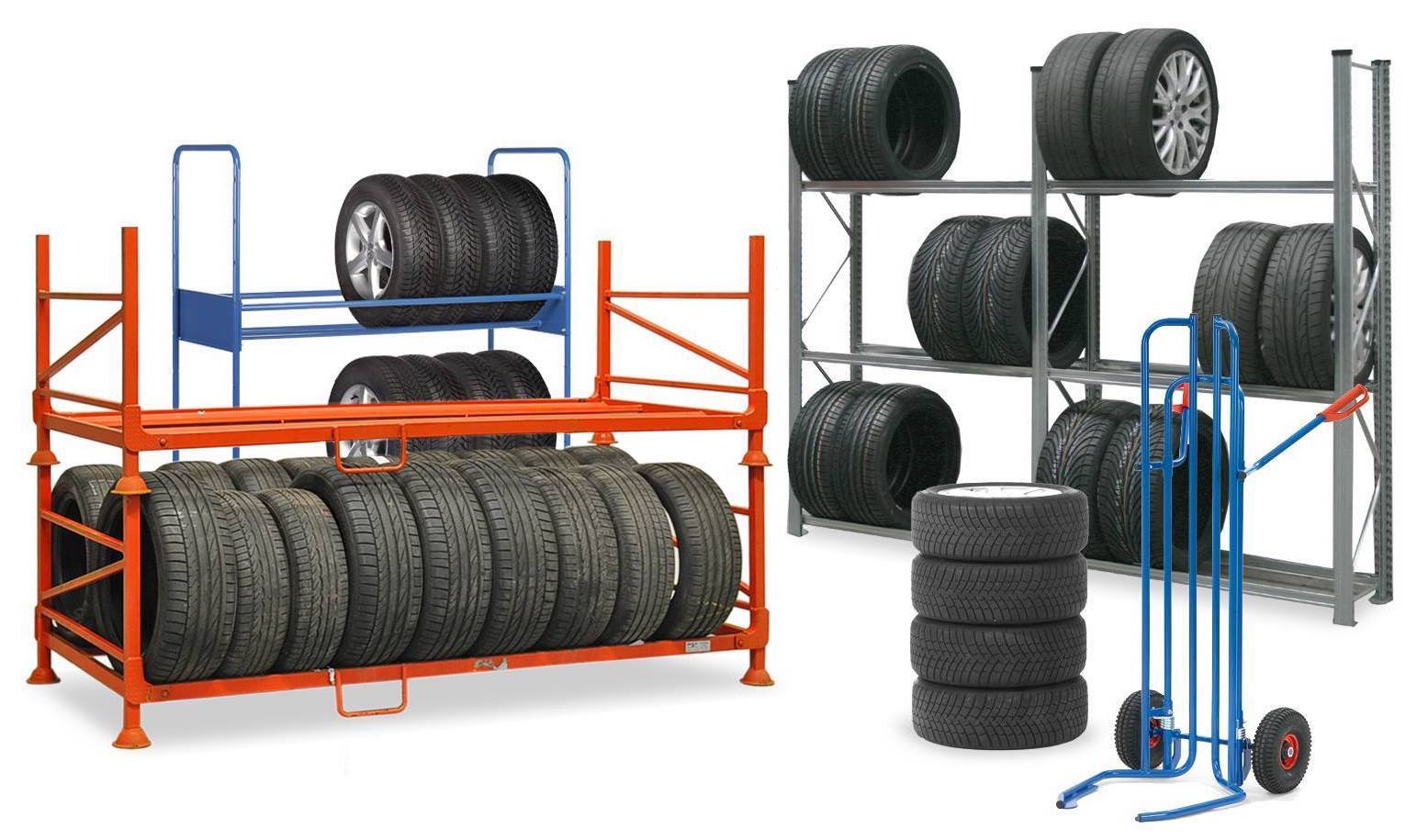Tyre storage and tyre racks 