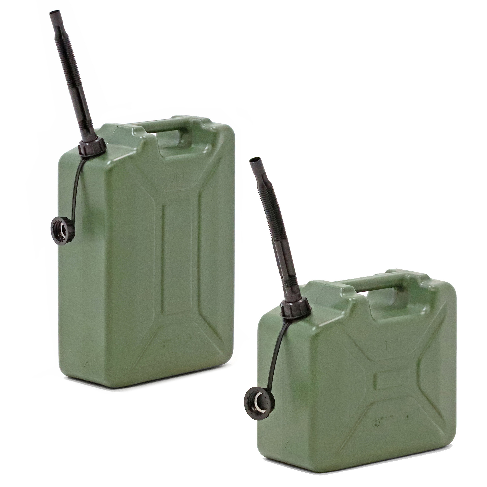 Fuel jerry cans in different sizes!